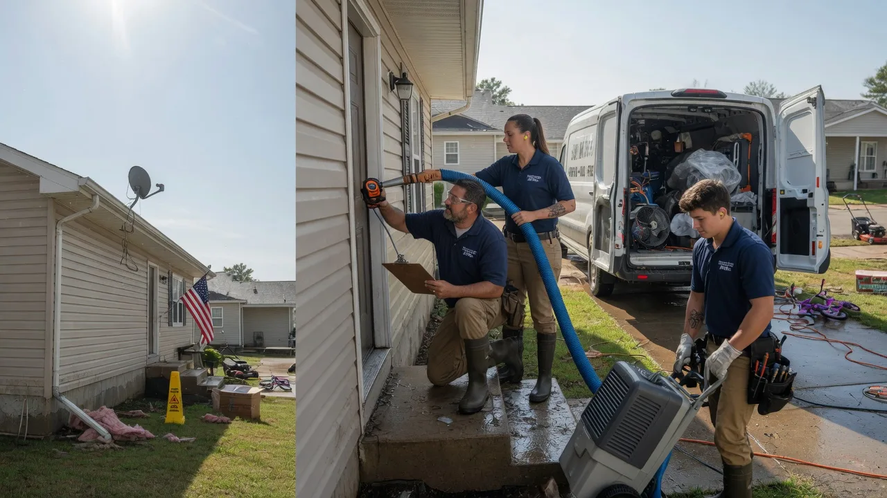 Ceiling Water Damage Restoration in Scotland, SD near me